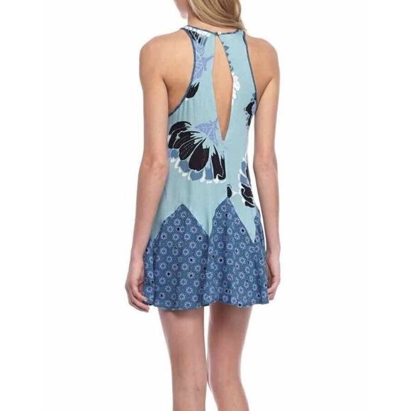 Free People OB564403 Womens Sz XS Blue "Someone Like You" Printed Slip Dress $88 - Picture 11 of 11